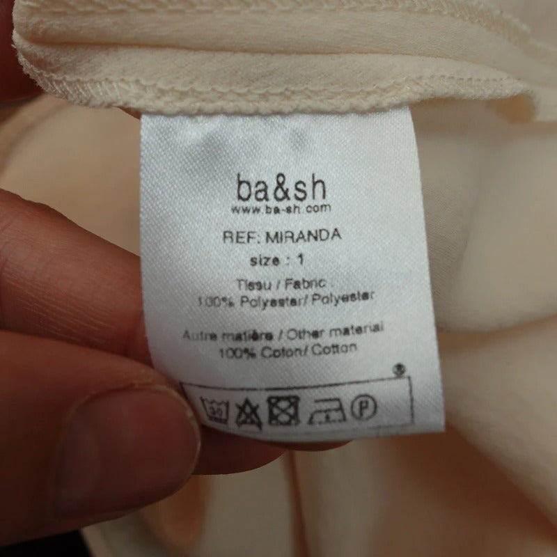 Ba&Sh White Full-Length Slip Dress Size 1