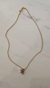 Goudkleurige Ketting met Rozenkwarts
