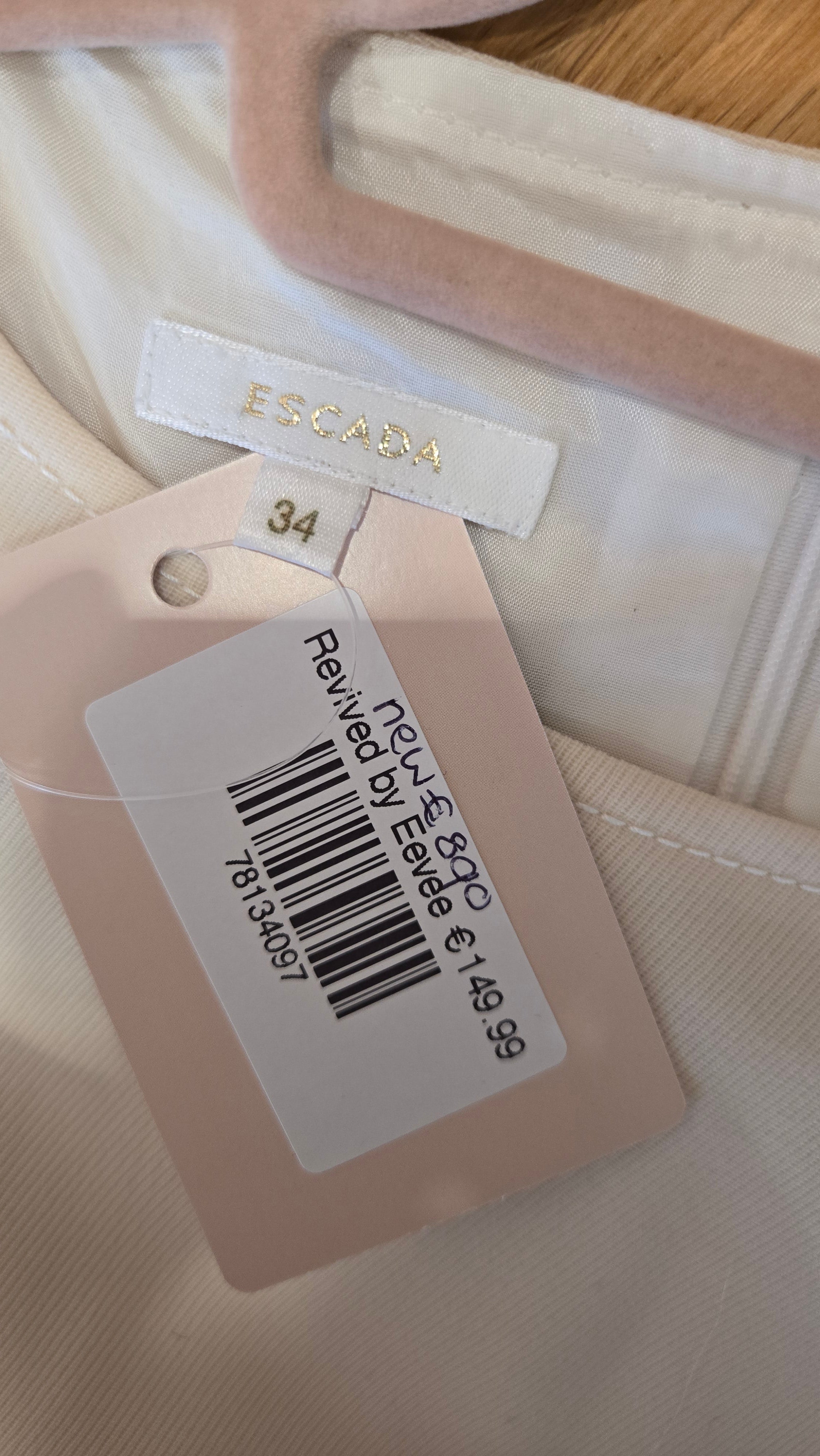 Escada Jurk Maat 34 Nieuw