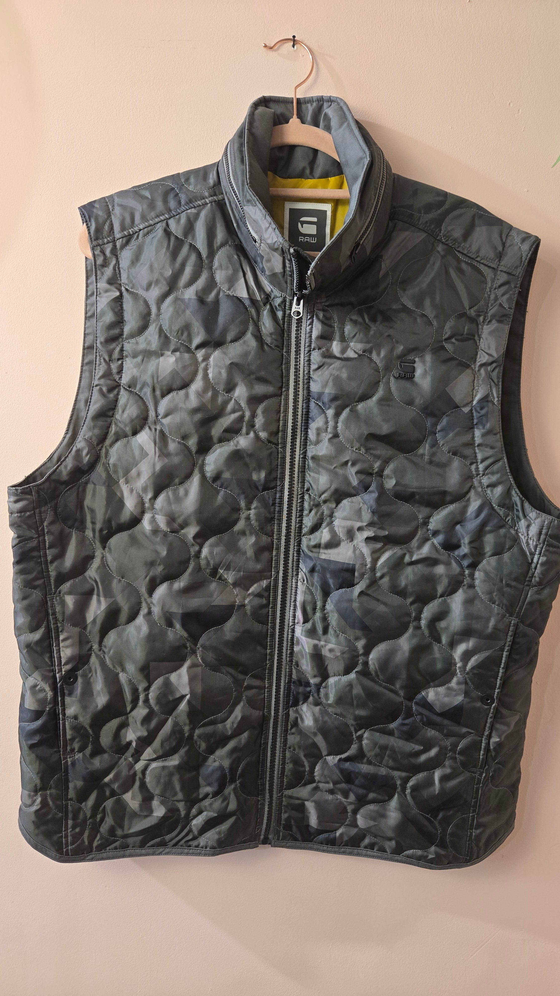 G-Star RAW Gewatteerde Camouflage Bodywarmer Heren XXL