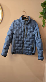 Tom Tailor Blauwe Gewatteerde Puffer Jas Heren M