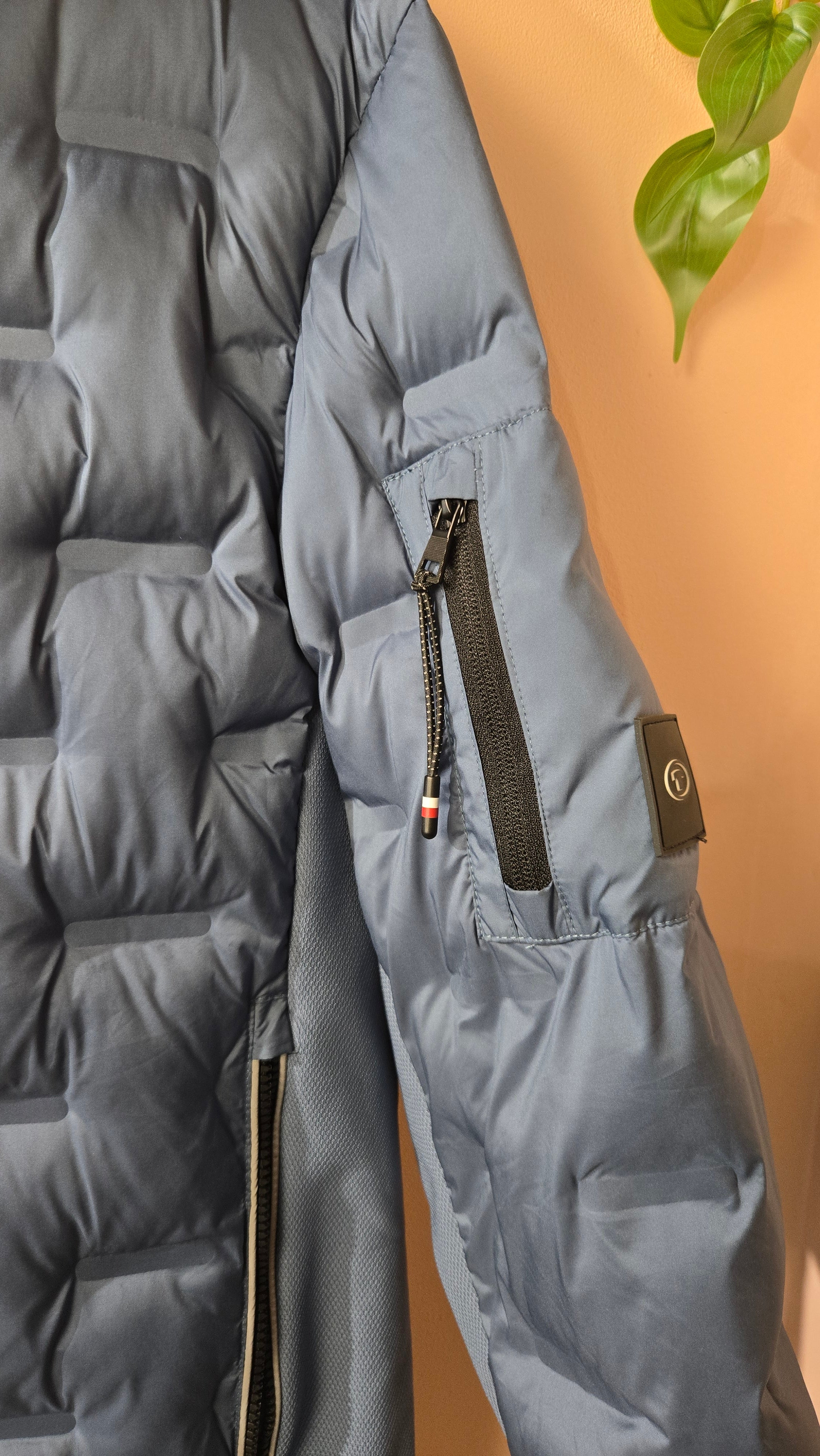 Tom Tailor Blauwe Gewatteerde Puffer Jas Heren M