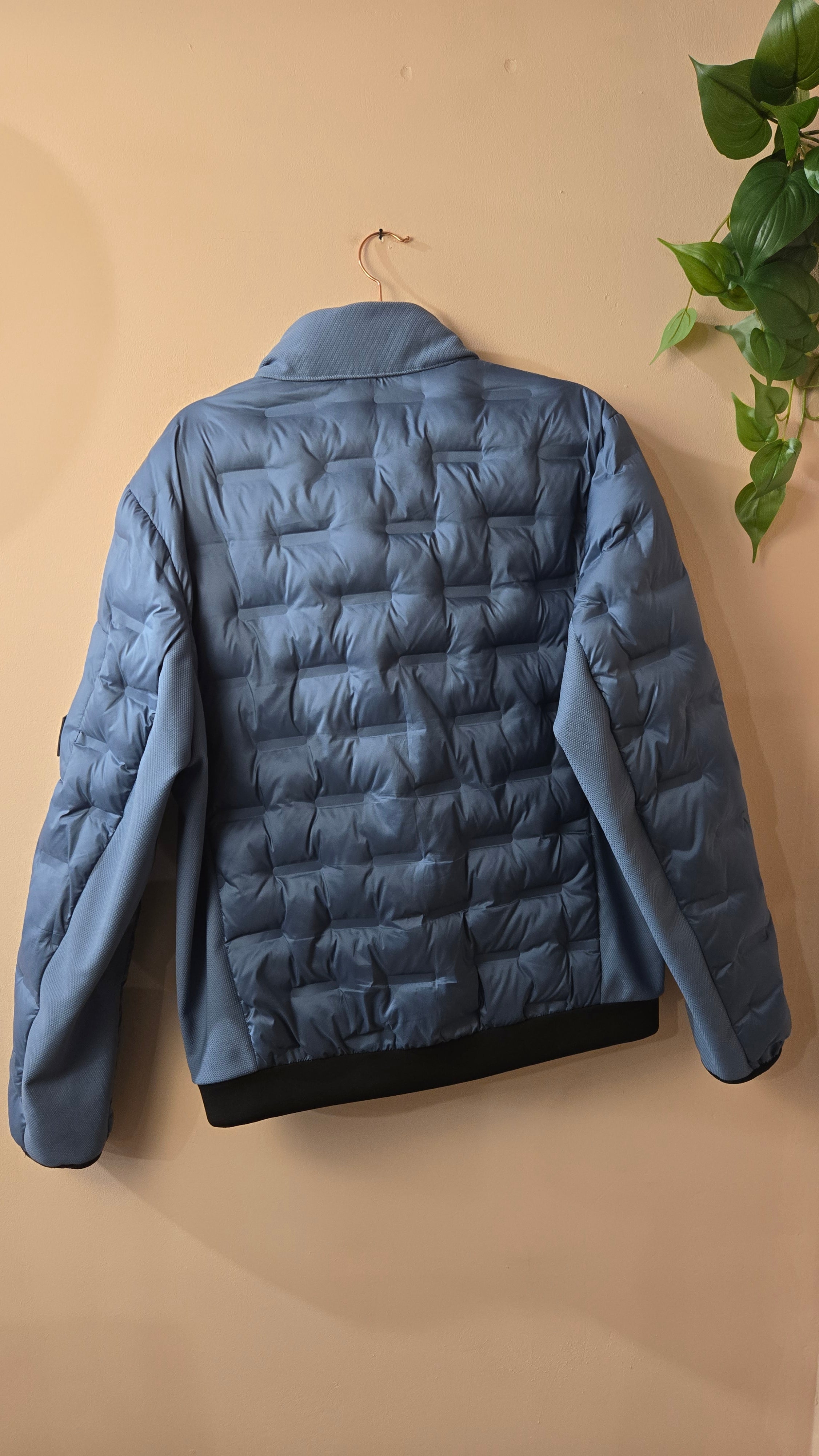 Tom Tailor Blauwe Gewatteerde Puffer Jas Heren M