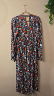 Kocca Jeans Midi Jurk met Bloemenprint Maat L