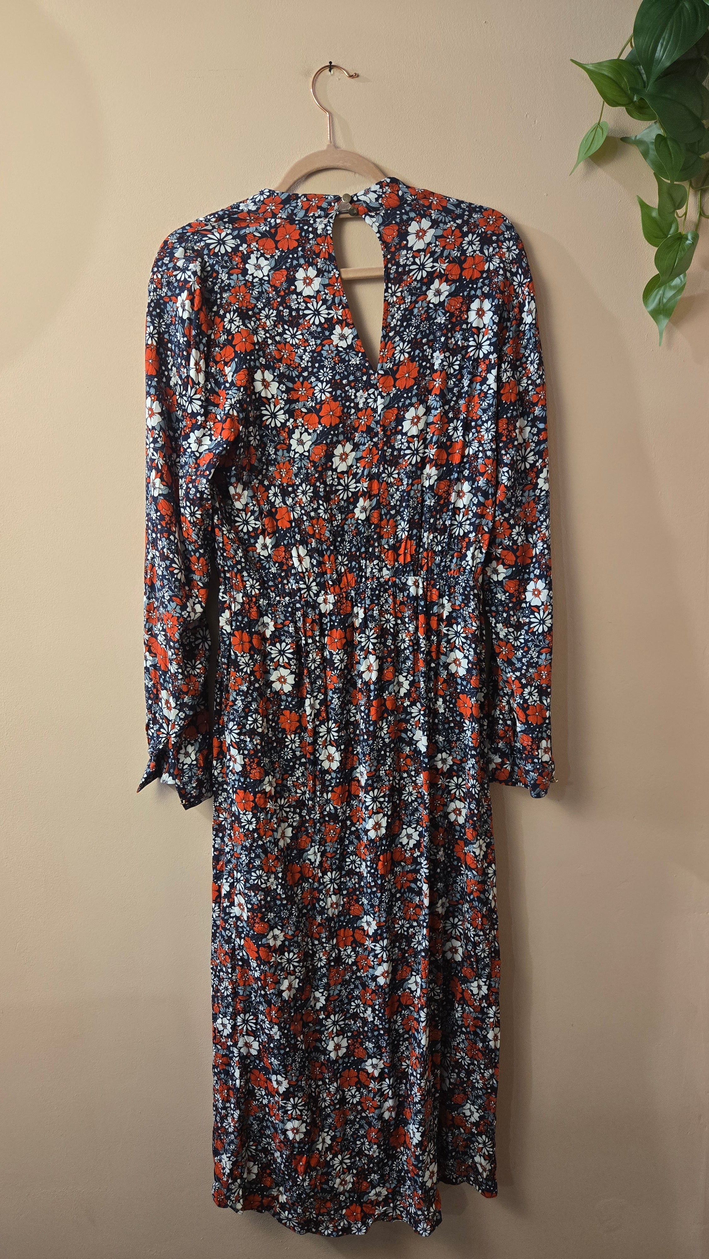 Kocca Jeans Midi Jurk met Bloemenprint Maat L