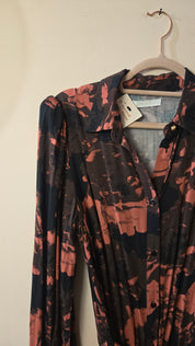 Freebird Maxi Jurk met Print en Ceintuur – Maat XS