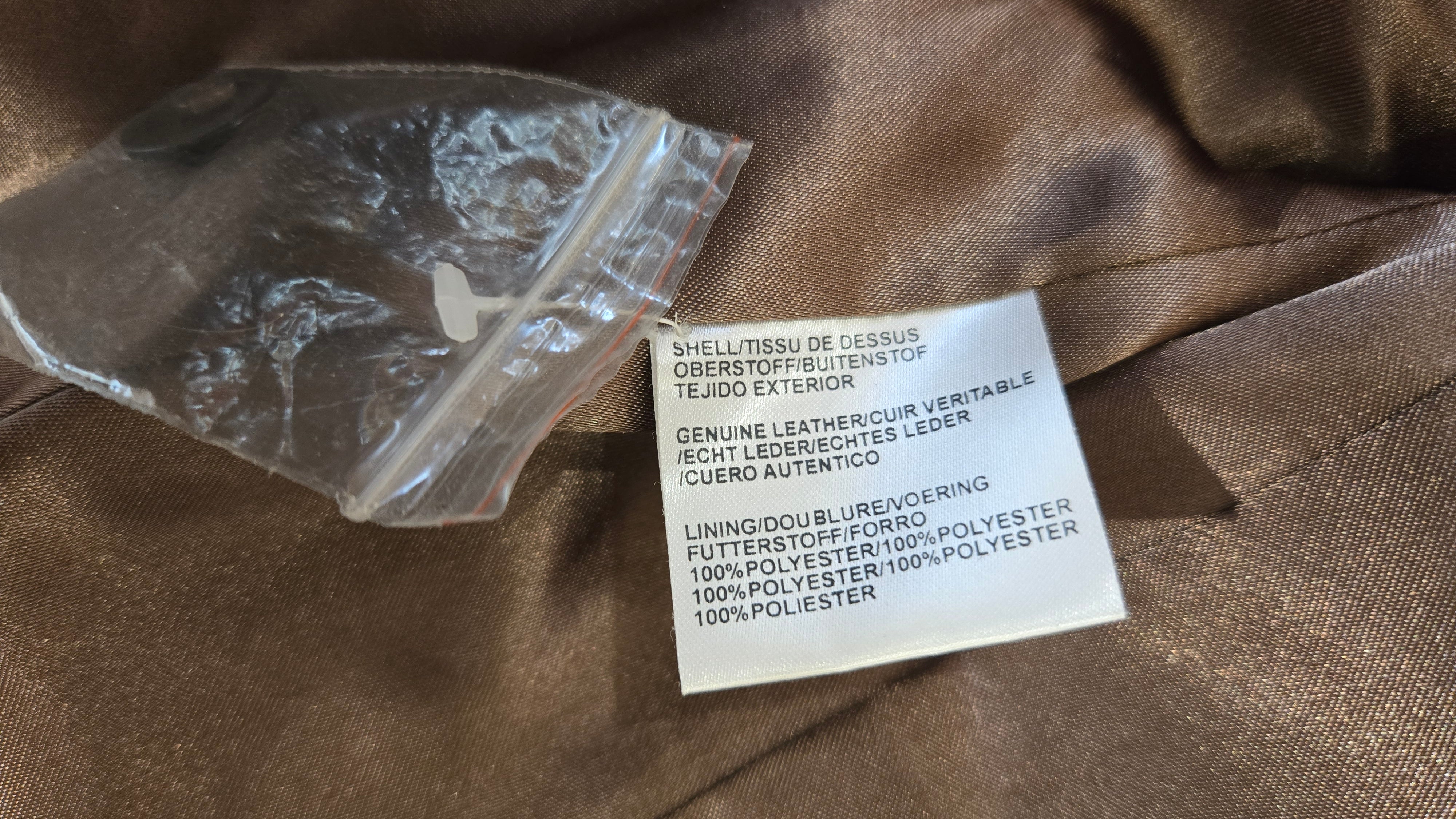 MS Mode Taupe Leren Blazer – Maat 46/3XL