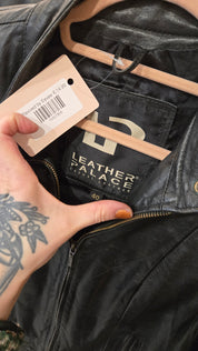 Leather Palace Zwart Leren Jack – Maat 40/L