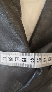 Taifun Collection Zwarte Leren Jas Met Luipaardvoering L