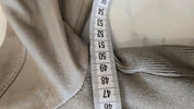 Beige Echt Leren Blazer Jas Vintage Style 38 / M