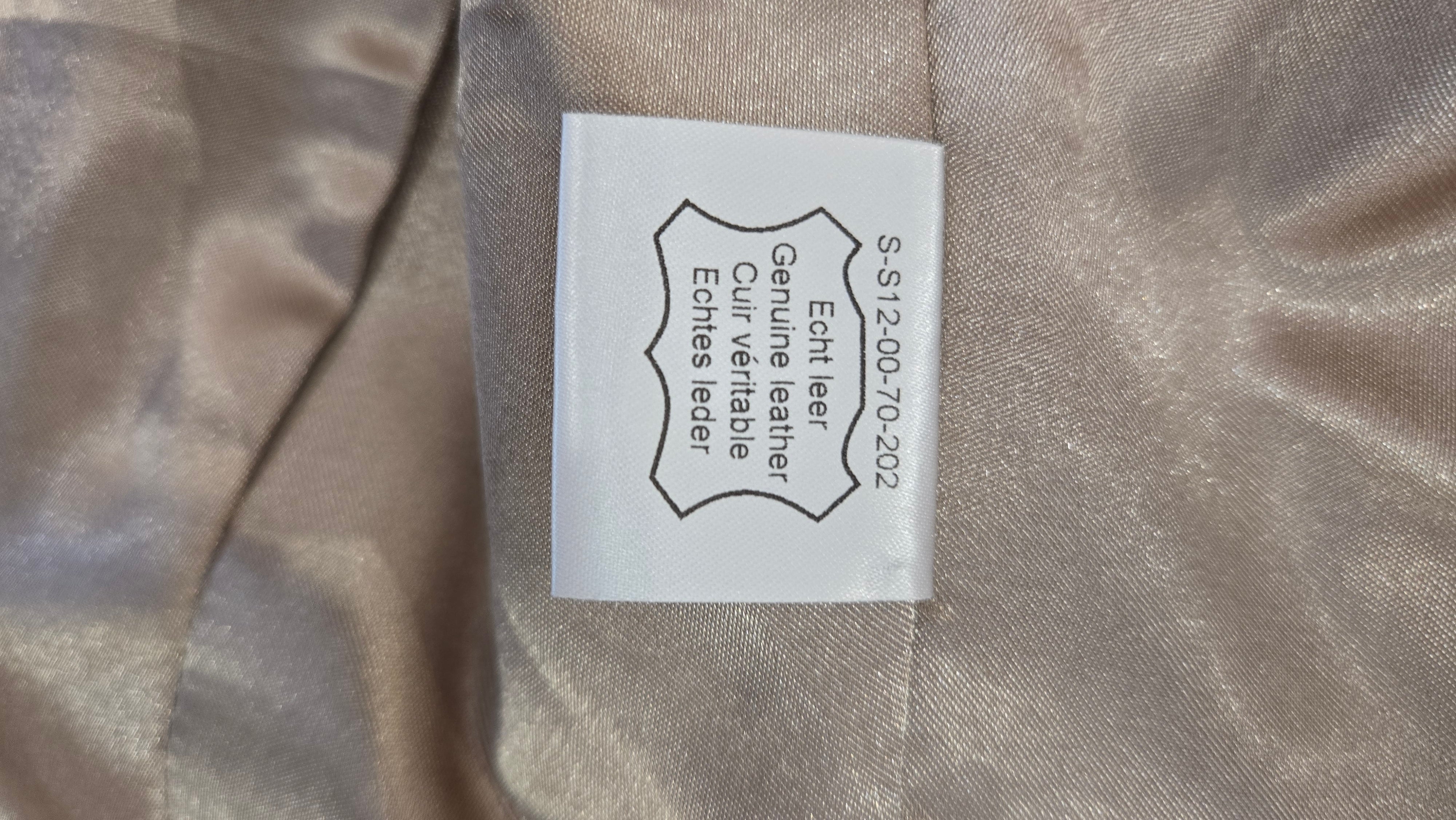 Superstar Beige Echt Leren Bikerjack Dames M