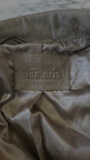 Tamaris Beige Echt Leren Jas Dames 36 / S