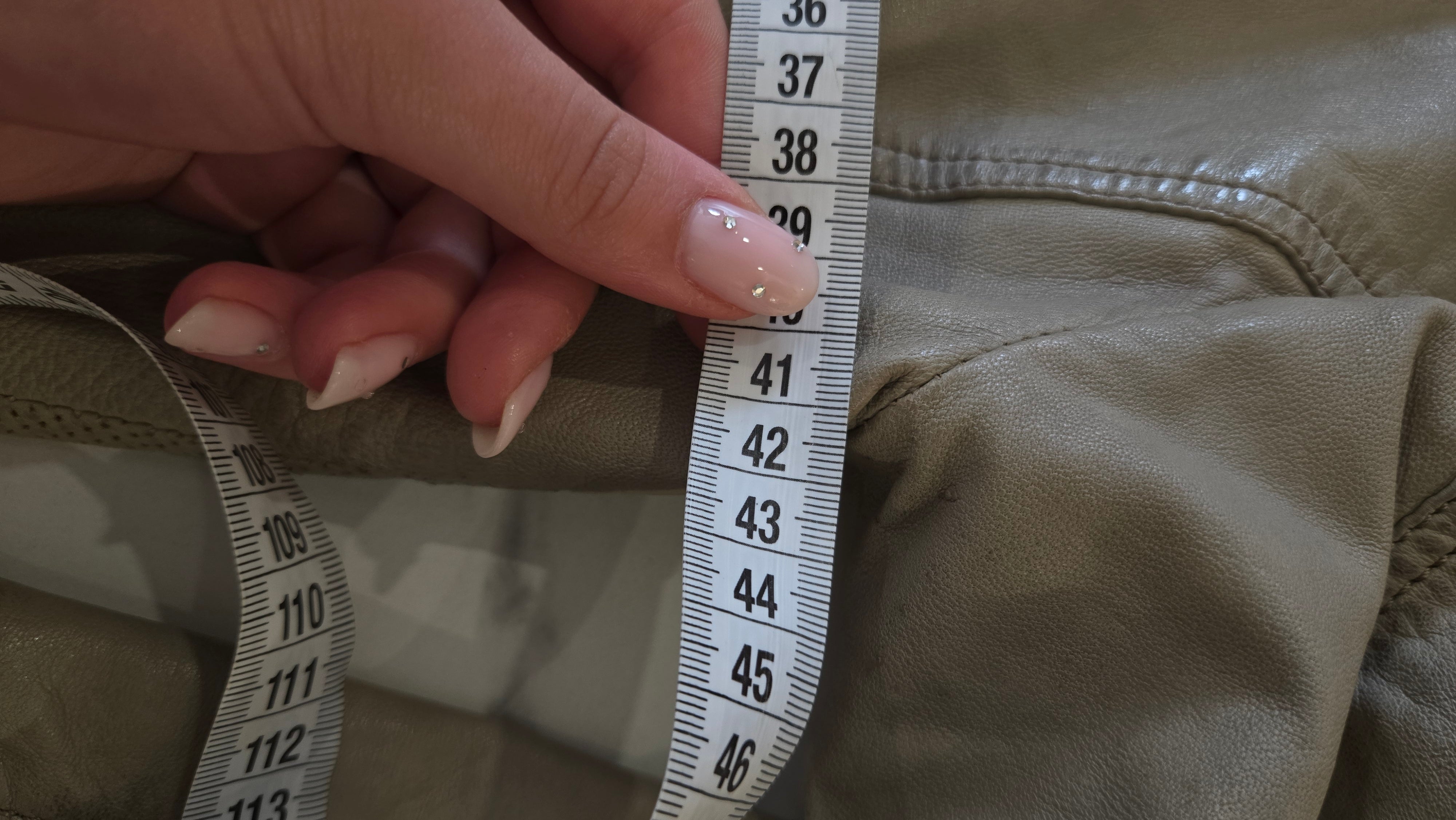 Tamaris Beige Echt Leren Jas Dames 36 / S