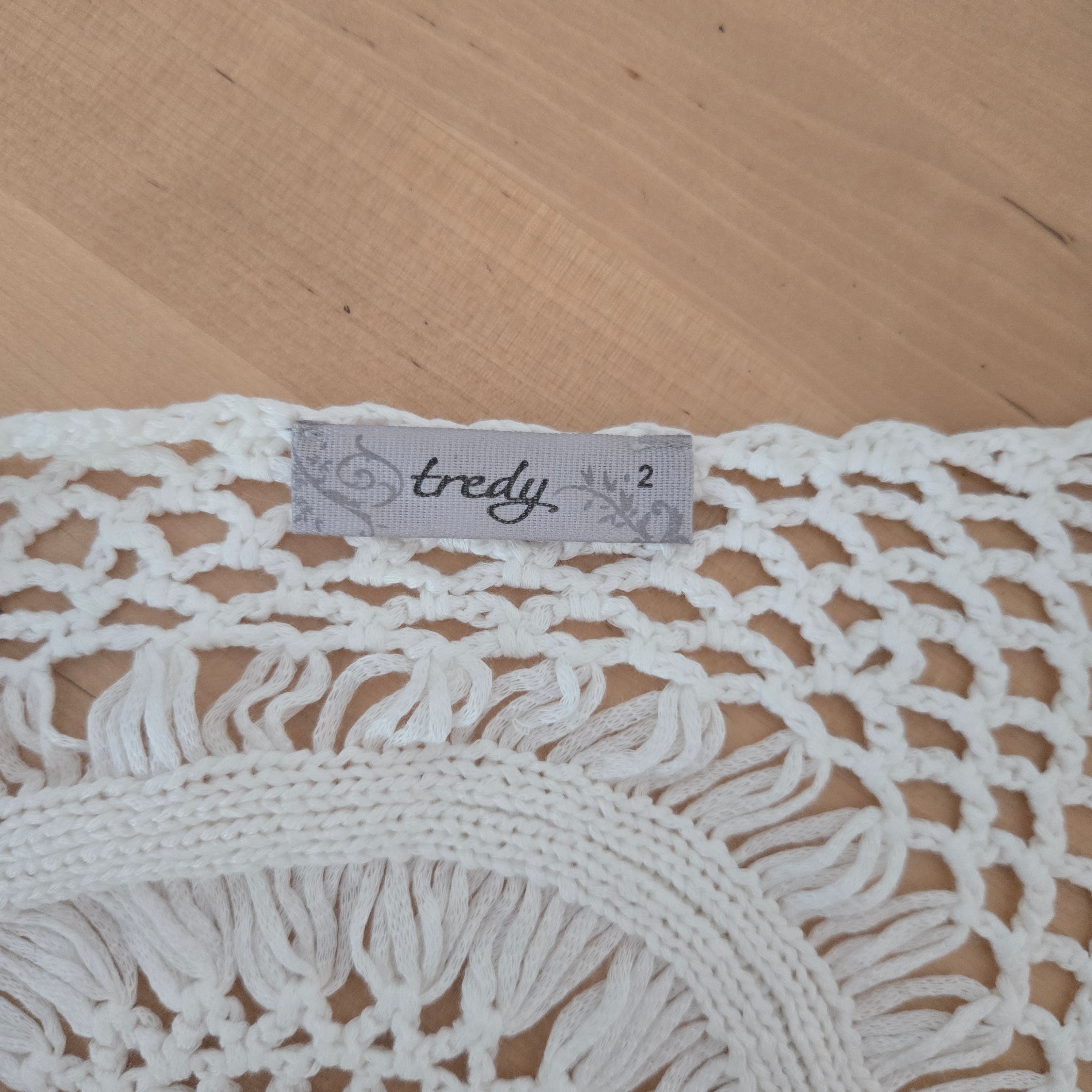 Tredy Witte Bohemian Jurk Dames 2 / xl