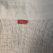 s.Oliver Witte Linnen Blouse Dames EU 42 / XL