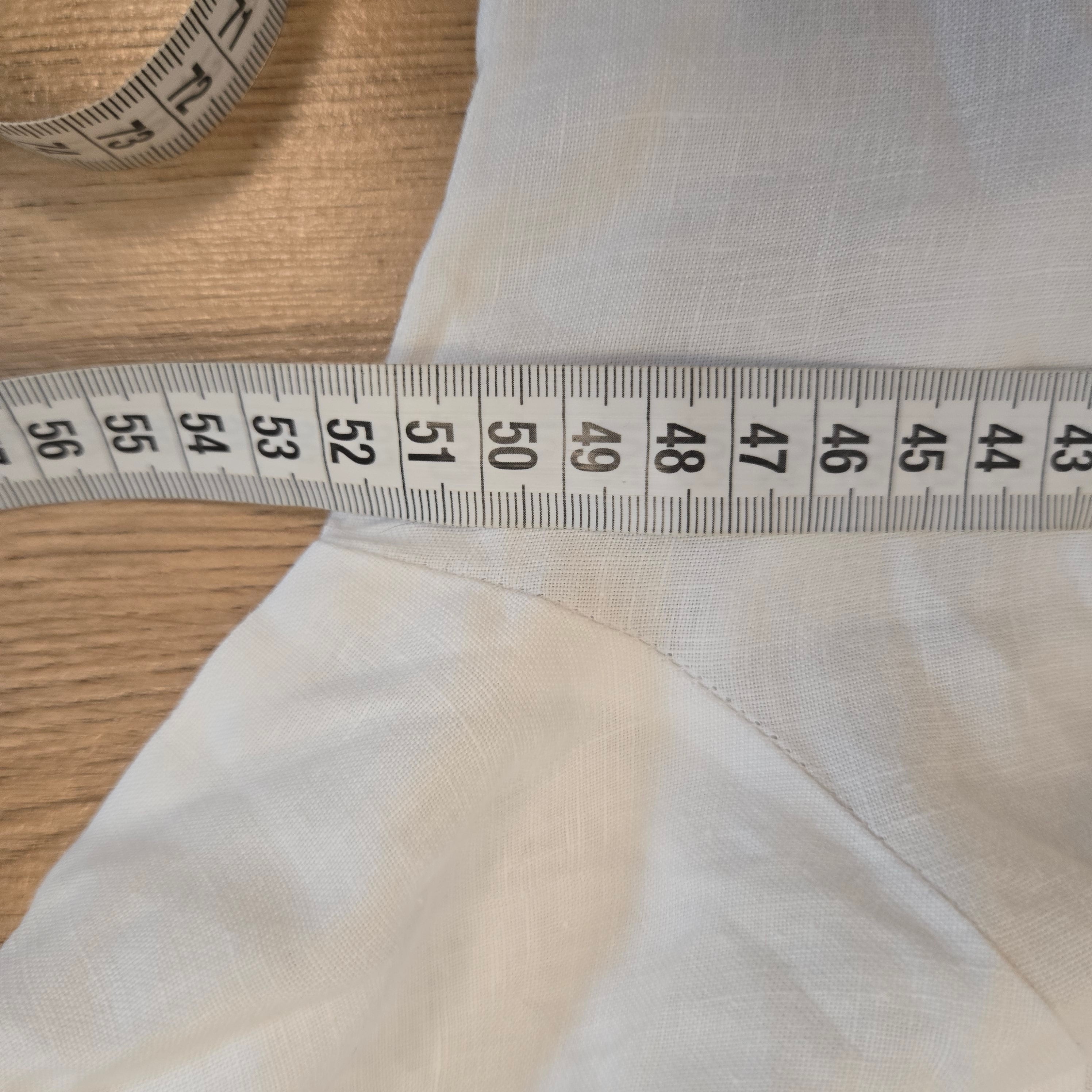 s.Oliver Witte Linnen Blouse Dames EU 42 / XL