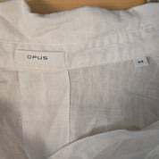 OPUS Witte Linnen Blouse Dames EU 44 / XXL