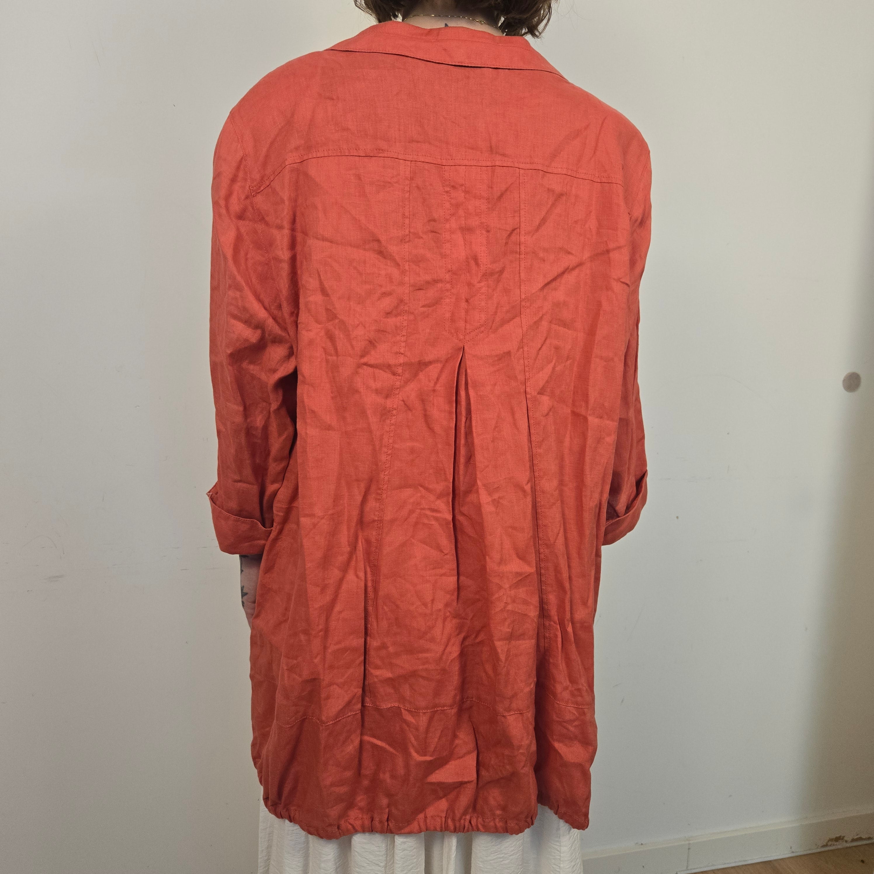 Samoon Oranje Blouse Dames EU 52 / 6XL