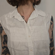 Nienhaus Witte Linnen Blouse Dames EU 40 / L