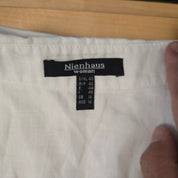 Nienhaus Witte Linnen Blouse Dames EU 40 / L