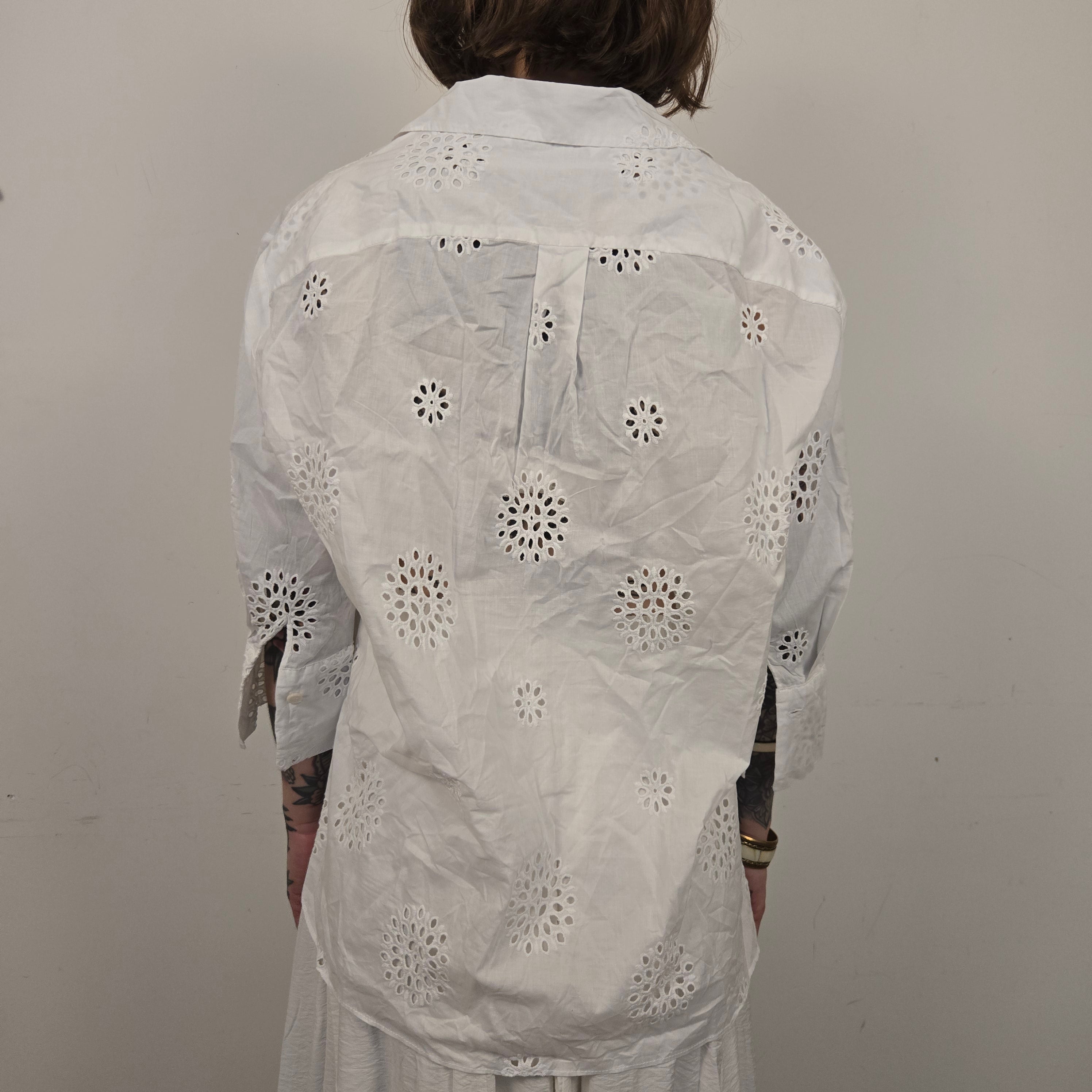 Zara Witte Blouse Dames L