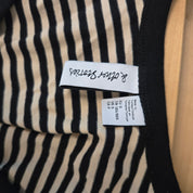 & Other Stories Zwart Beige Gestreepte Top S
