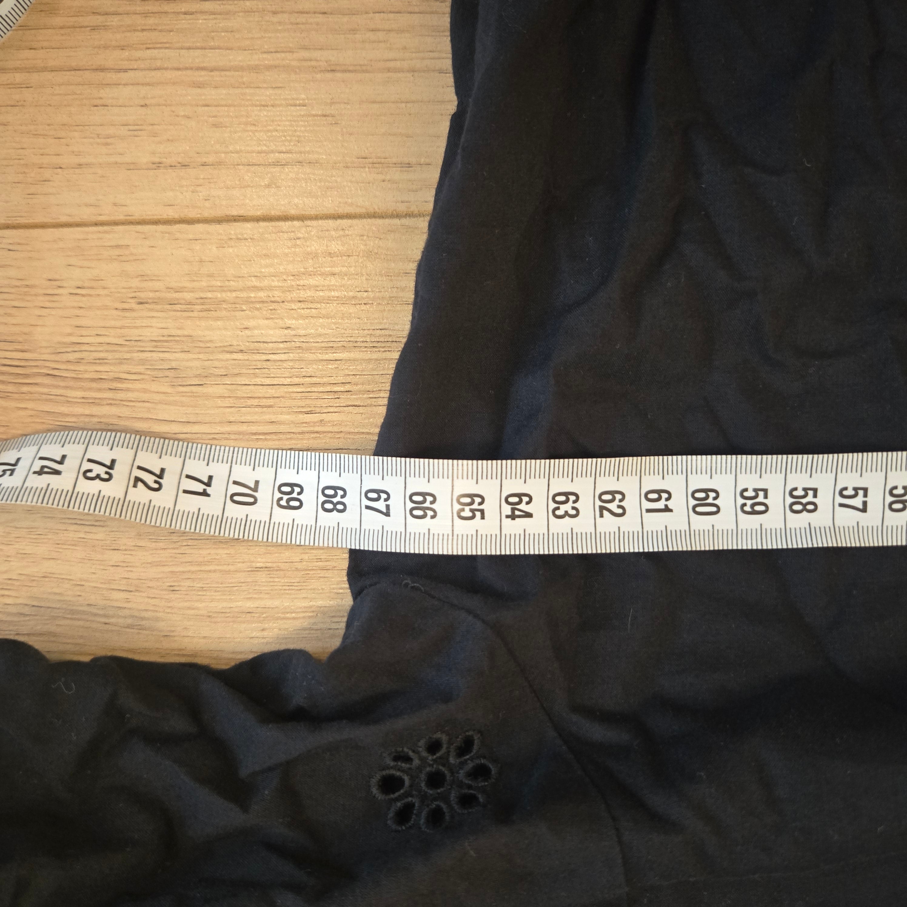 Zara Zwarte Katoenen Blouse Dames S