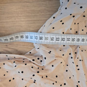 Kaffe Beige Gestippelde Wikkeltop Dames 46 / 3XL
