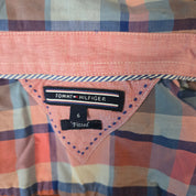 Tommy Hilfiger Roze Geruite Blouse Dames XS