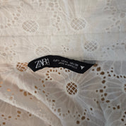 Zara Witte Korte Blouse Dames L