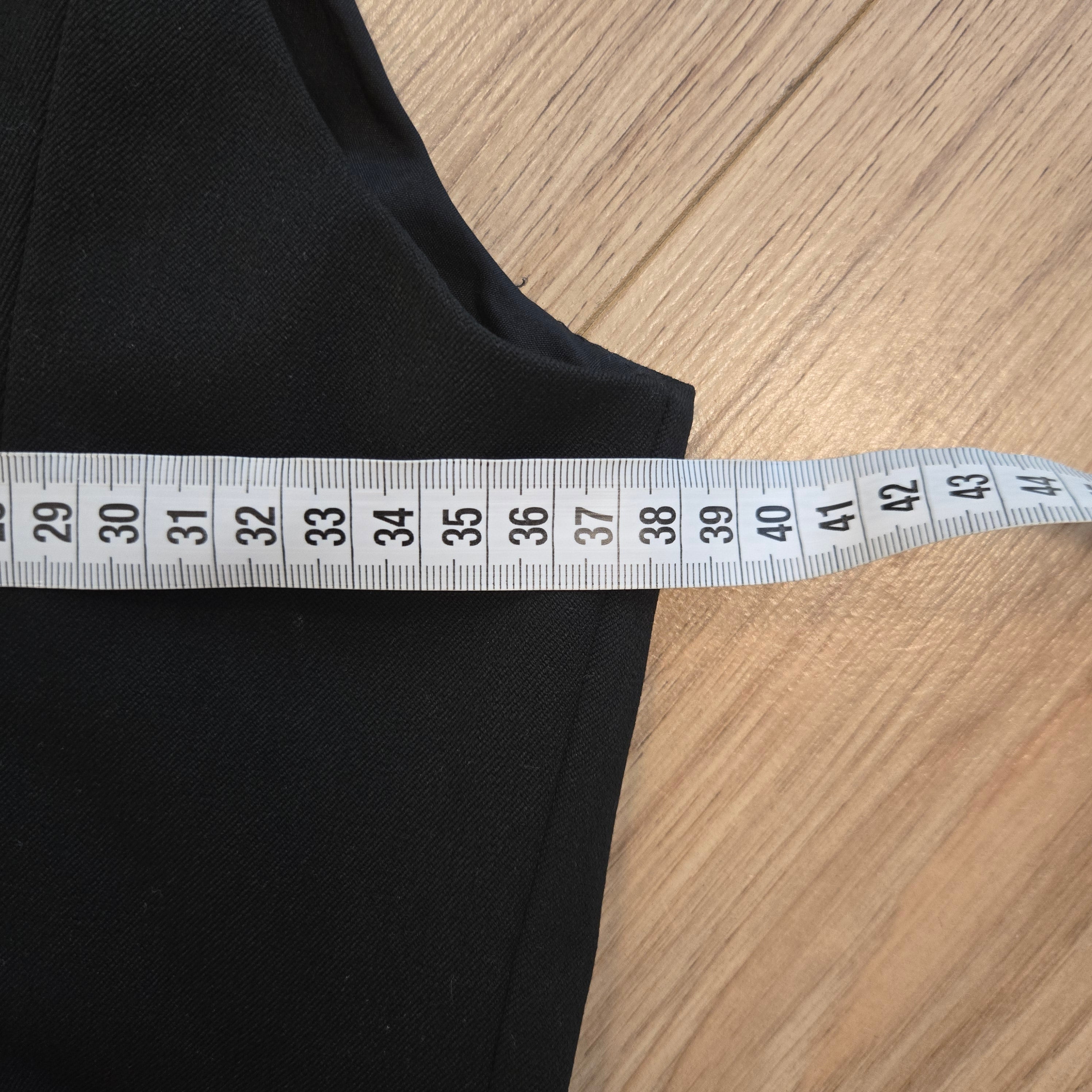 Zara Zwarte Mouwloze Top Met Rits Dames XS