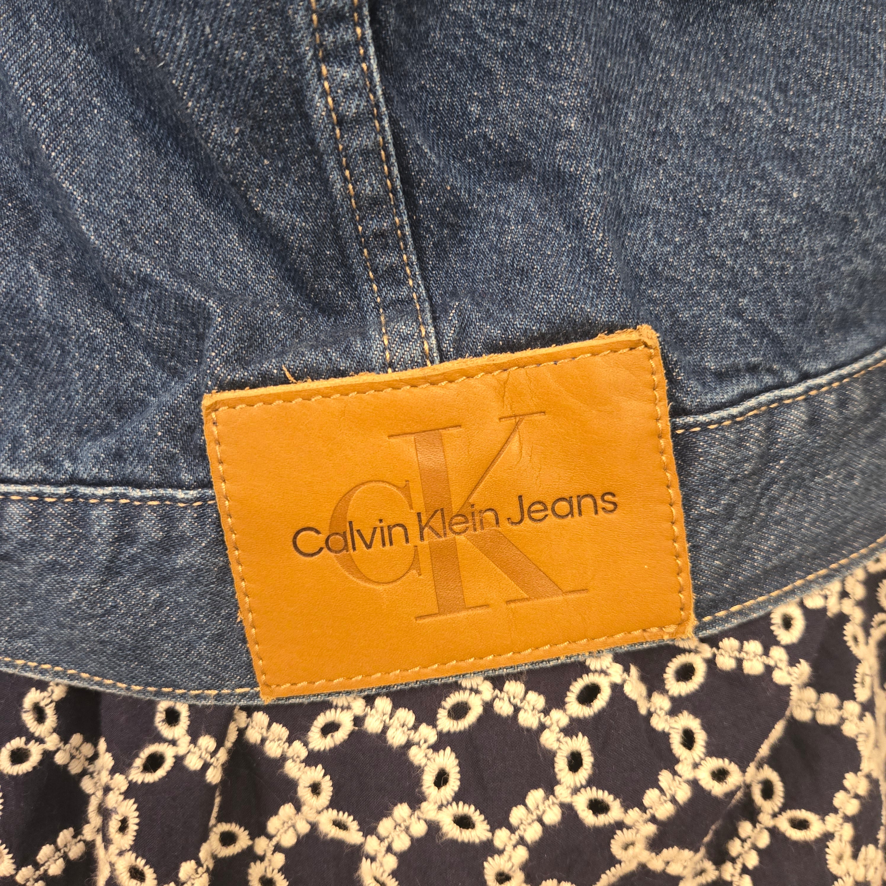 Calvin Klein Jeans Blauwe Denim Jas Dames XL