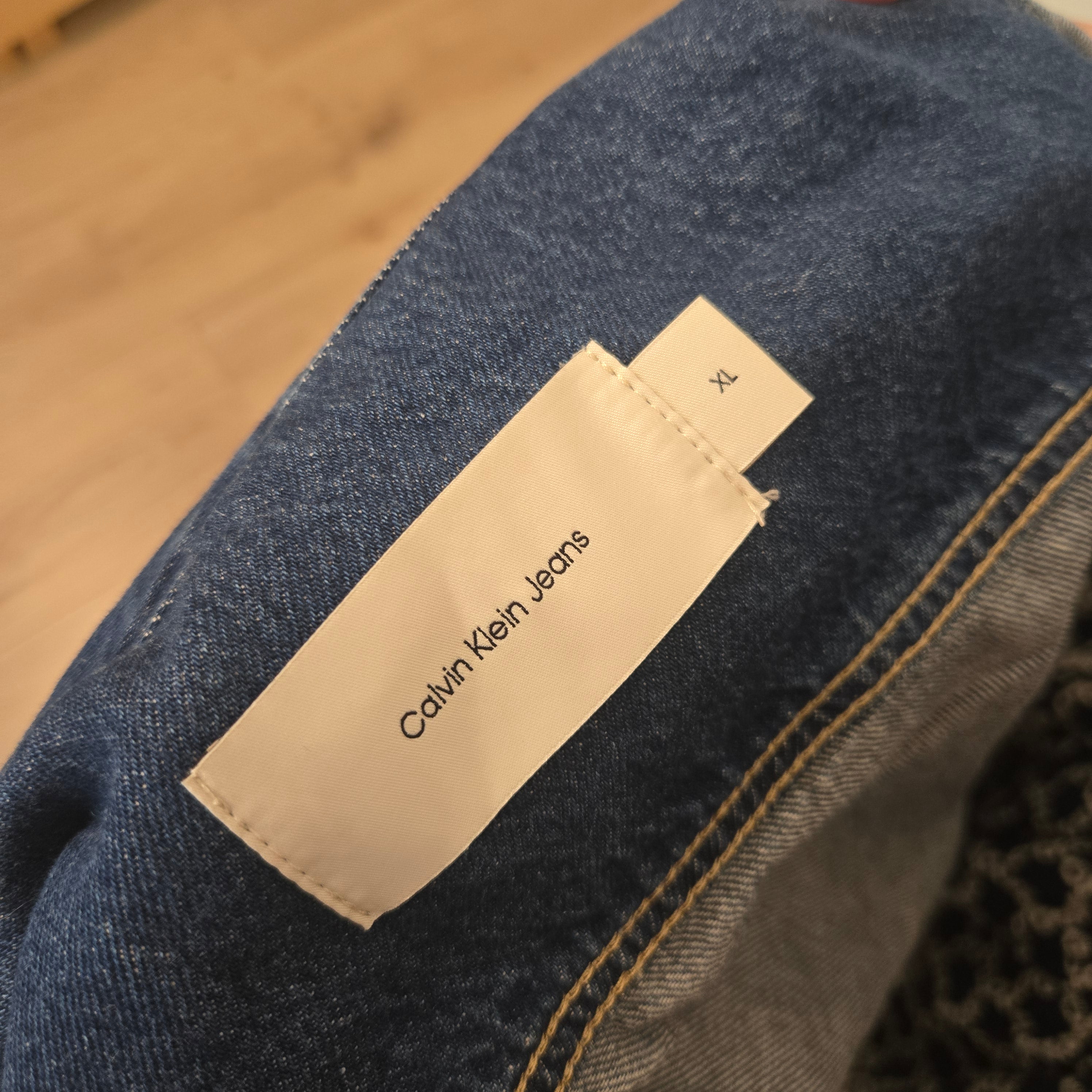 Calvin Klein Jeans Blauwe Denim Jas Dames XL