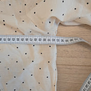 H&M Lichtgele Gestippelde Blouse Dames XS or S