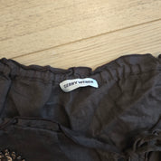 Gerry Weber Bruine Linnen Top Dames 48 / 4XL