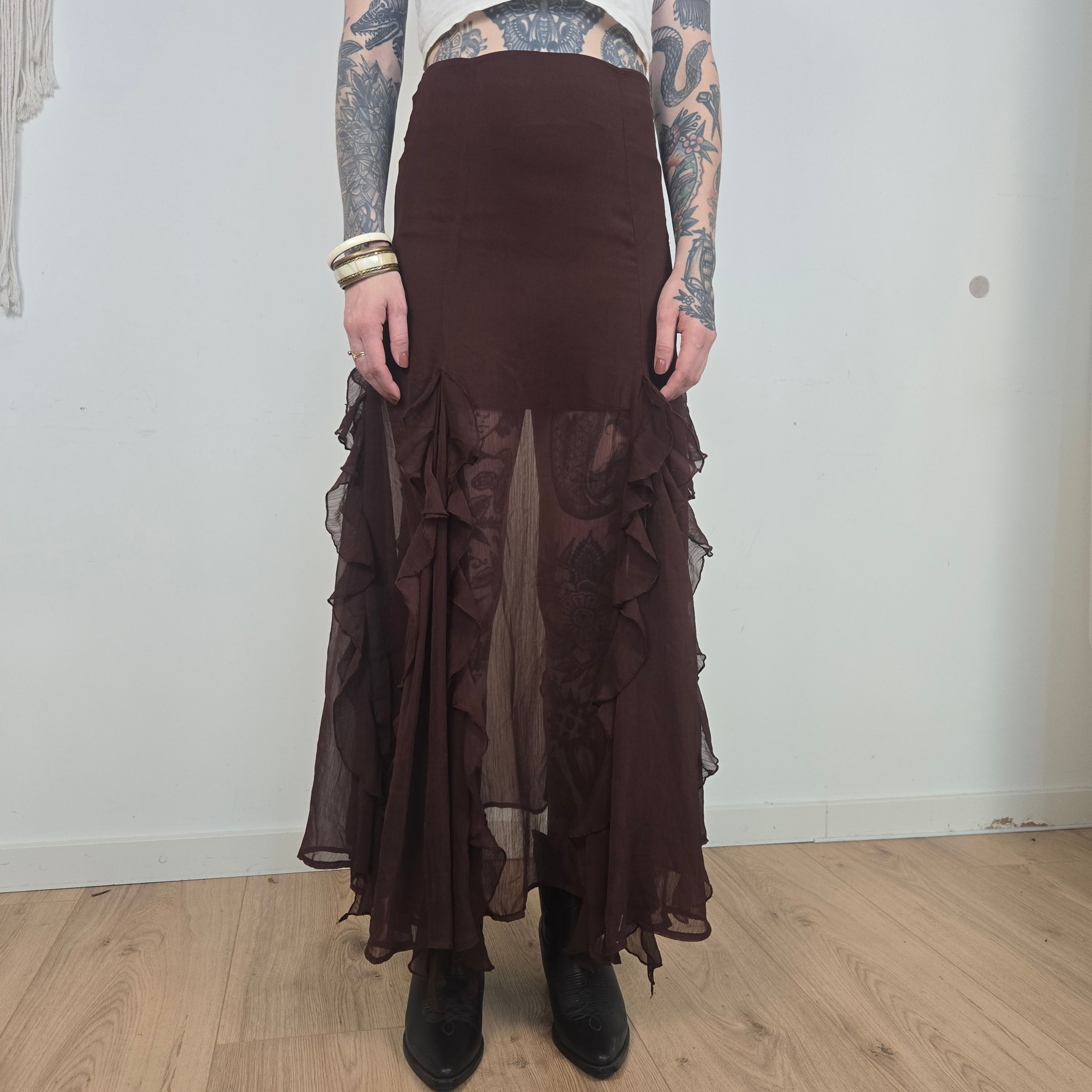 Miss Selfridge Bruine Lange Rok Dames S