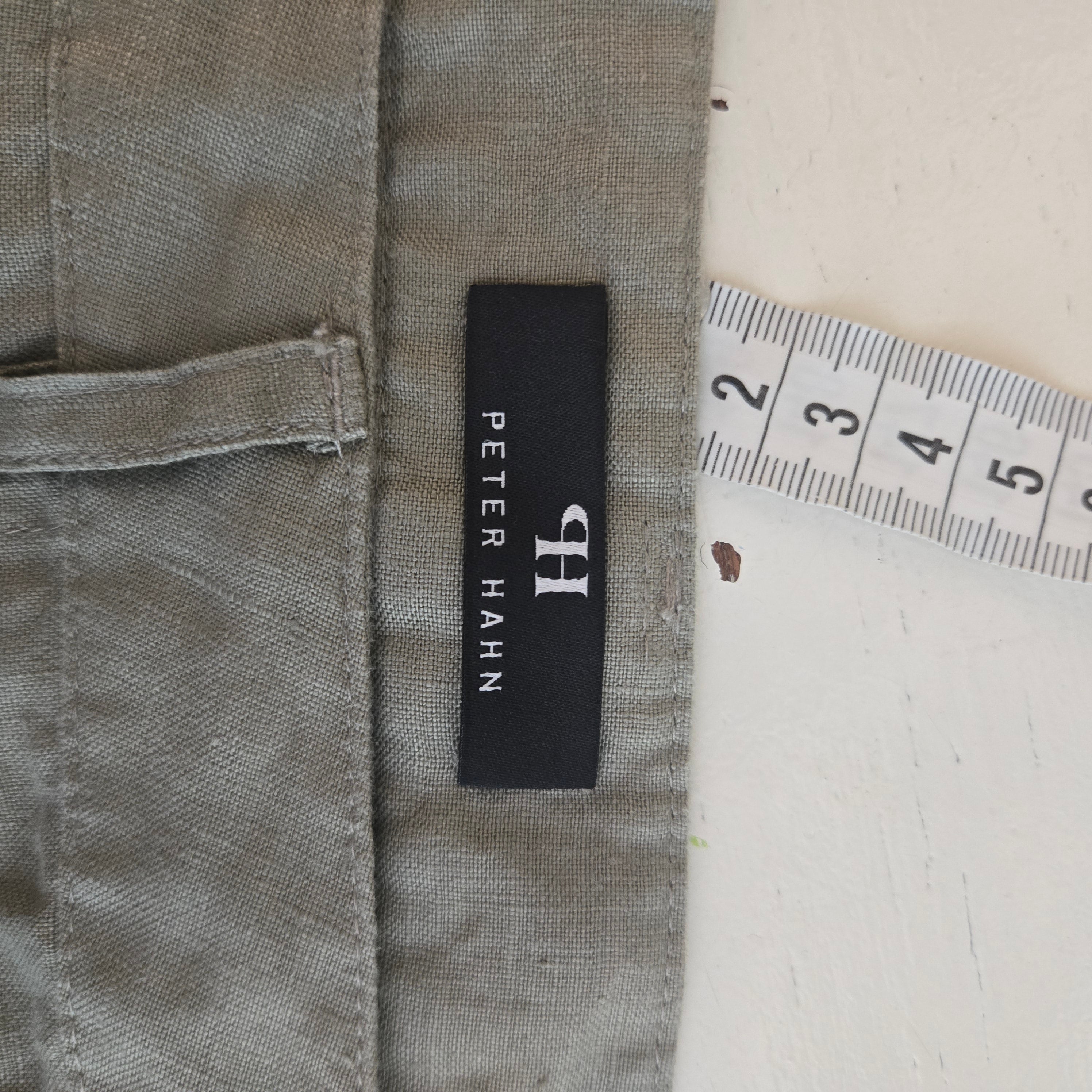 Peter Hahn Olijfgroene Linnen Rok Dames 42 / XL