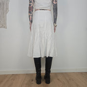 Feel Good Collection Witte Midi Rok Dames 46 / 3XL