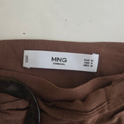 MNG Lange Bruine Rok Dames Maat M / US S