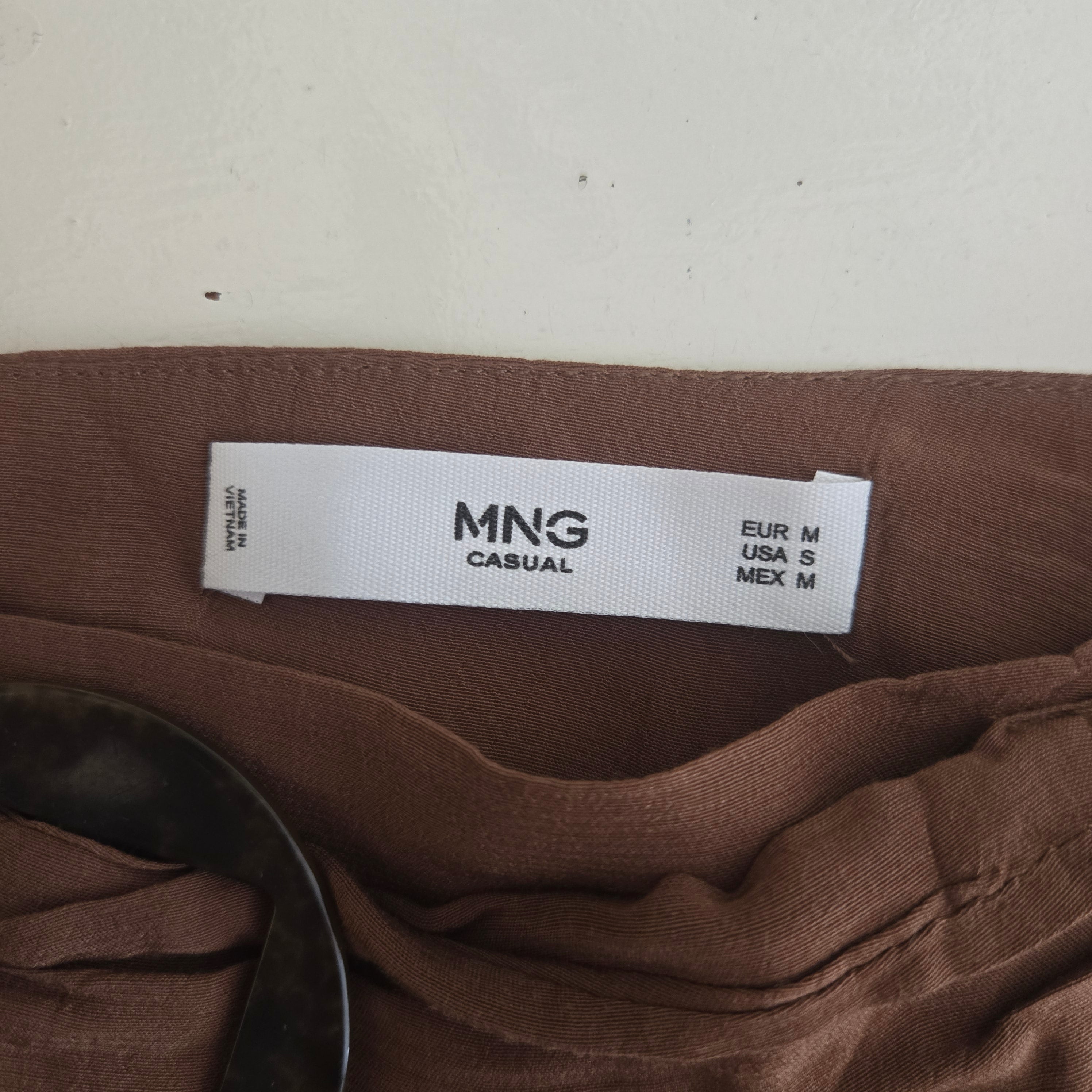 MNG Lange Bruine Rok Dames Maat M / US S