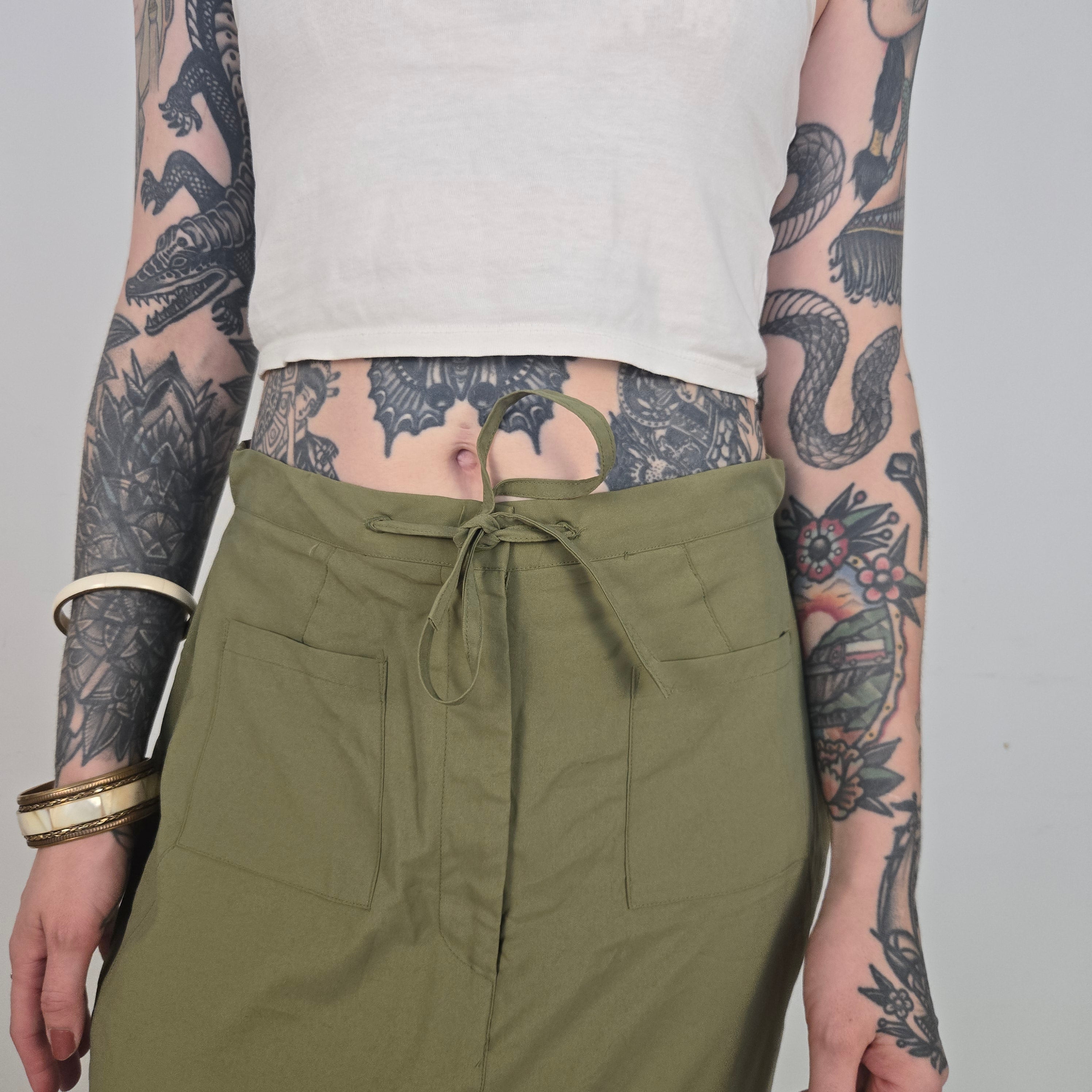 DeVille Groene Maxi Rok Dames 40 / L