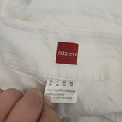 Olsen Witte Linnen Maxi ROK Dames Maat 44 / XL