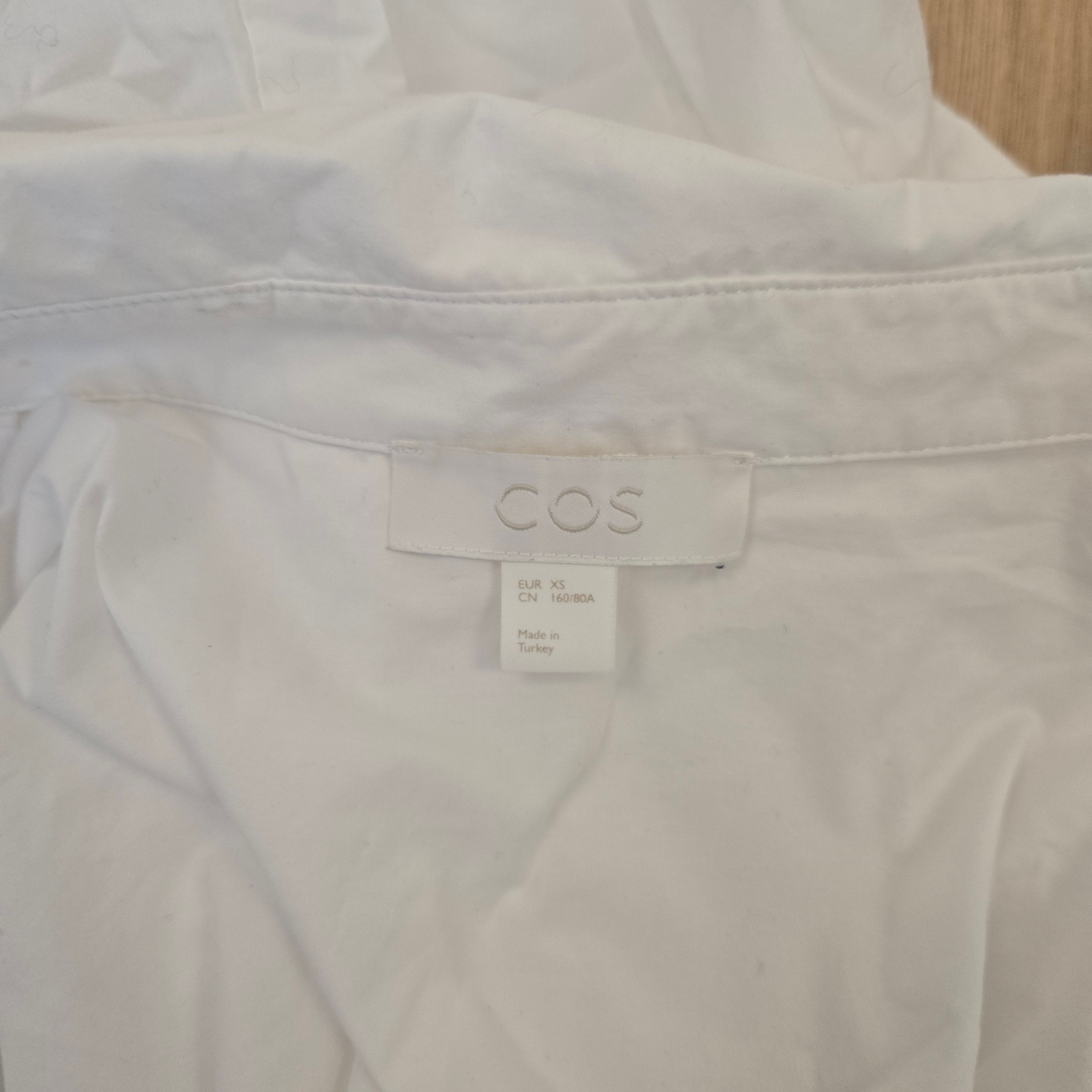 Cos Witte Overhemdjurk Dames Maat XS