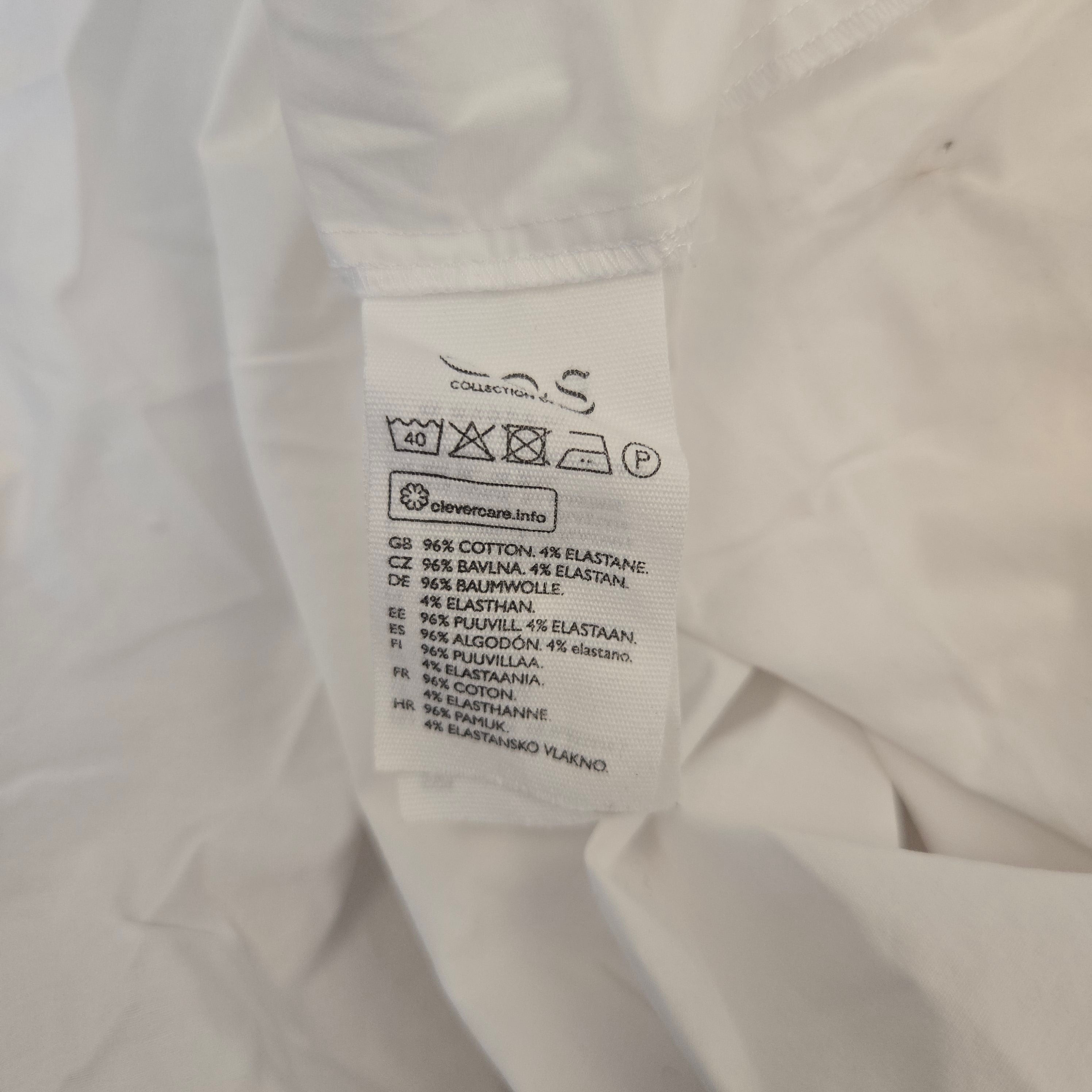 Cos Witte Overhemdjurk Dames Maat XS