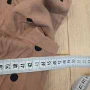C&A Bruine Stippen Jurk Dames Maat 38 / M