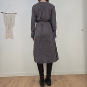Bagutta Dames Grijze Cupro Jurk Maat S