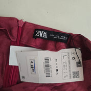 Zara Dames Rode Gebloemde Jurk Maat L