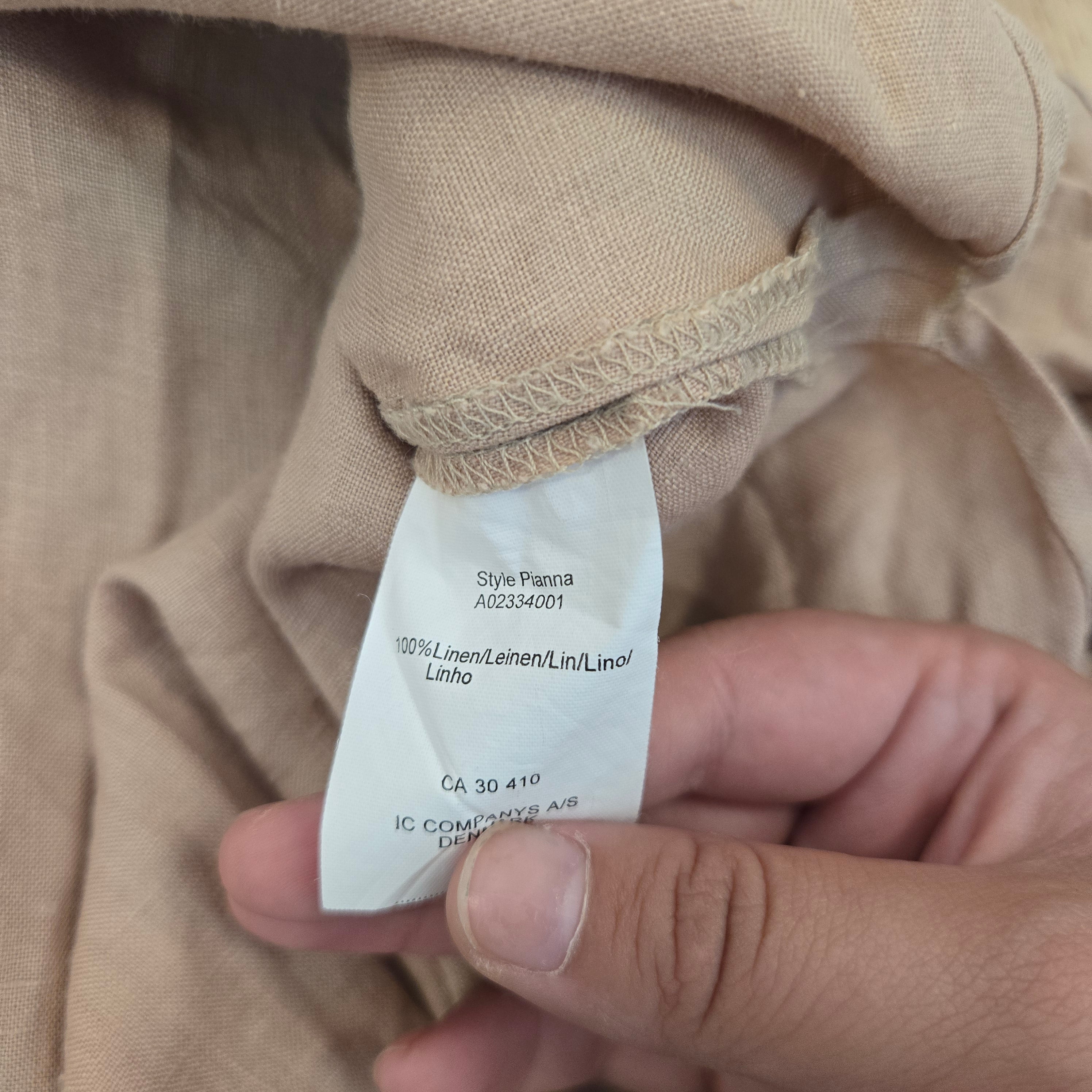 Jackpot Dames Beige Linnen Jurk L
