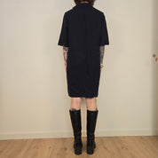 Opus Dames Donkerblauwe Blousejurk Maat 42 /  XL