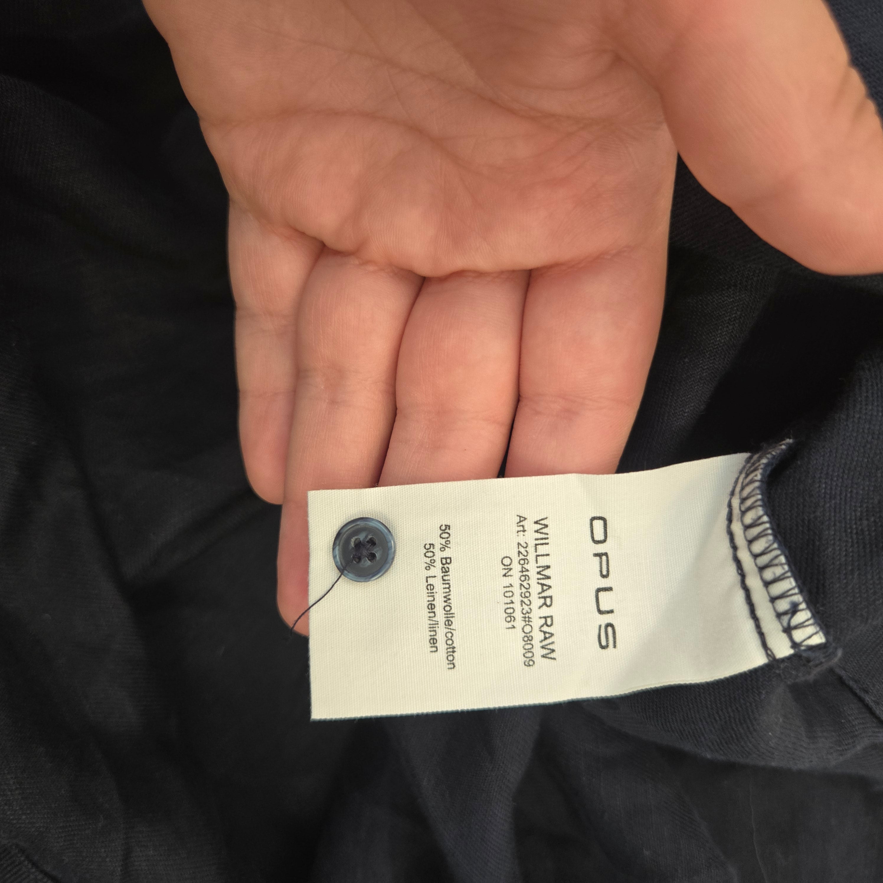 Opus Dames Donkerblauwe Blousejurk Maat 42 /  XL